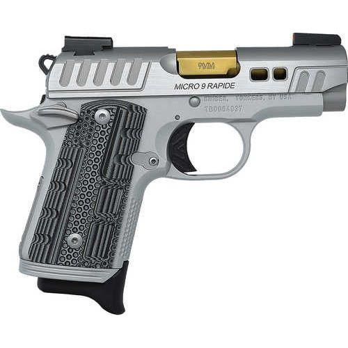 Kimber Micro 9 Rapide Dawn Pistol 9mm 3.15 in. Silver KimPro II 7 rd. aluminum finish - Buy A Gun