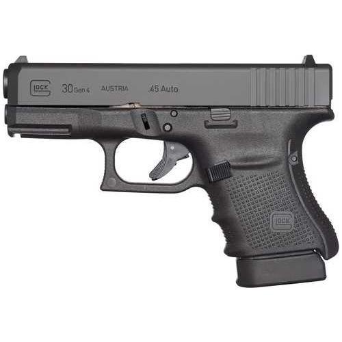 Glock G30 Gen4 45 ACP 3.78 in barrel, 10+1 capacity, Black Steel finish - Buy A Gun