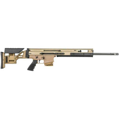 FN SCAR 20s NRCH Semi-Automatic Rifle 6.5 Creedmoor 20" Chrome-Lined Cold Hammered Forged Barrel (1)-10Rd Magazine Optic Ready Black Hogue Rubber Grips Flat Dark Earth Finish