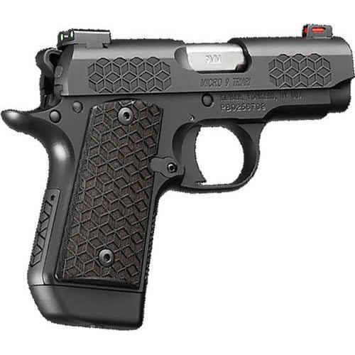 Kimber Micro 9 Triari Pistol 9 mm 3.15 in barrel, 7 rd capacity, black linen micarta finish - Buy A Gun