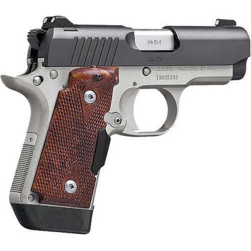 Kimber Micro 9 Pistol mm 3.15 in. barrel 7+1 rd. Laser Grip Two-Tone black finish - Buy A Gun