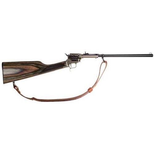 Heritage 22LR Rough Rider Rancher Rifle, 16.12 in barrel, 6 rd capacity, camo laminated wood finish