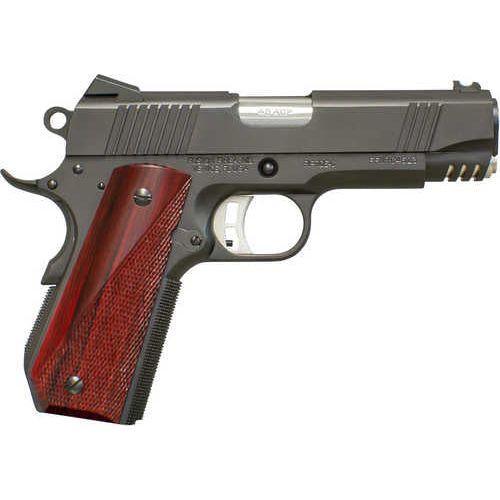 Fusion 1911 Riptide-C Carry Commander Pistol 45 ACP 4.25 Barrel 7 rd Standard Dovetail (Novak Compatible) sight Chrome Black finish Premium Red Cocobolo exotic hardwood grips - Buy A Gun