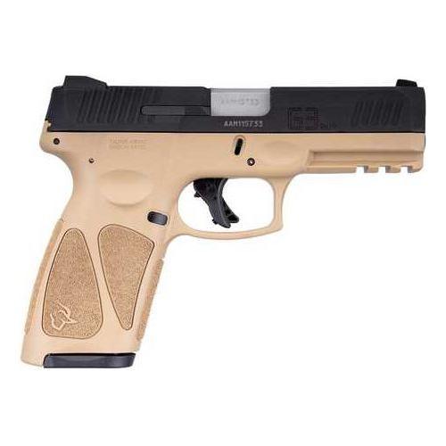 Taurus G3 9MM Luger pistol, 4 in barrel, 15 rd capacity, tan/black polymer finish - Buy A Gun