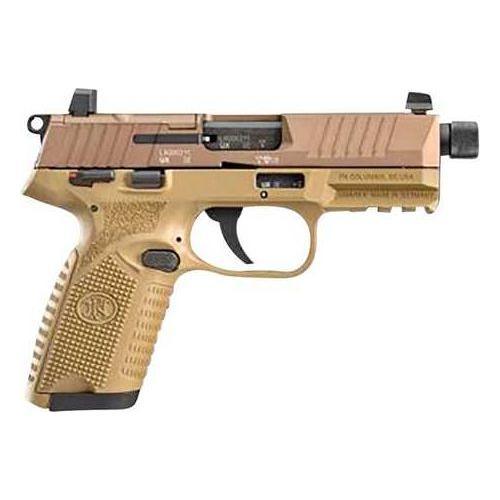 FN America 502 Tactical 22 LR rifle, 4.6 in barrel, 15 rd capacity, flat dark earth polymer finish - Buy A Gun