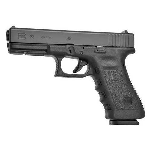 Glock 22 Gen 3 40 S&W striker fired handgun, 4.49 in barrel, 15 rd capacity, black polymer finish - Buy A Gun