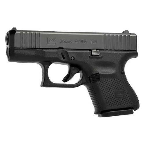 Glock 26 Gen 5 Subcompact 9mm Luger, 3.43 in barrel, 10 rd capacity, black polymer finish - Buy A Gun