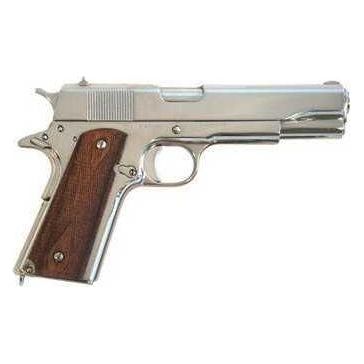 Cimarron 1911 A1 45 ACP 5" Barrel 8 Round Nickel Finish Semi Automatic Pistol 1911N00 - Buy A Gun