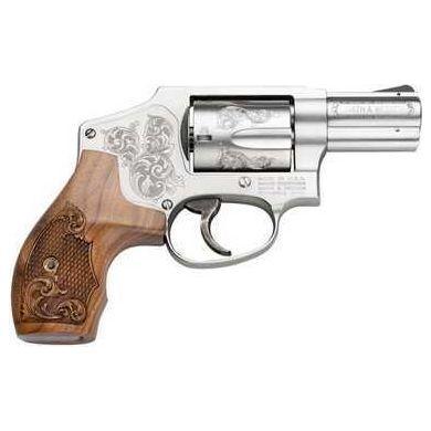 Smith & Wesson 640 357 Magnum Revolver Small 2.125" Stainless Steel Wood Grip 5 Round Engraved 150784 - Buy A Gun