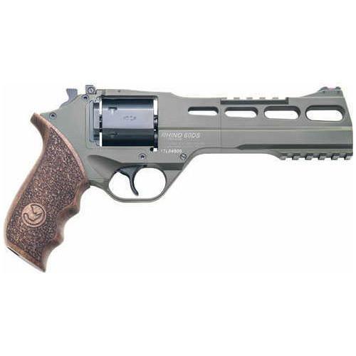 Chiappa Rhino 60DS Double Action Revolver .357 Magnum 6" Barrel 6 Rounds Aluminum Alloy Frame Wood Grips OD Green Finish - Buy A Gun