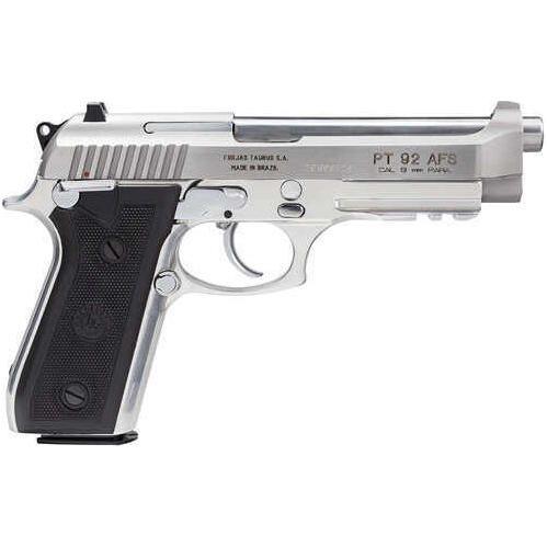 Taurus PT92 Pistol 9mm Luger Fixed Sights 5" Barrel 17+1 Rounds Stainless Steel Finish Rubber Grips 192015917 - Buy A Gun