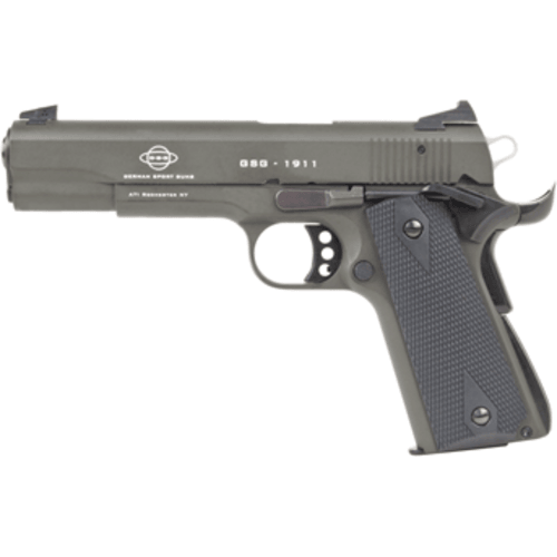 Blue Line Mauser 1911 Semi-Auto Pistol 22LR 5" Barrel (1)-10Rd Mag Fixed Front Sights Adjustable Rear OD Green Finish - Buy A Gun