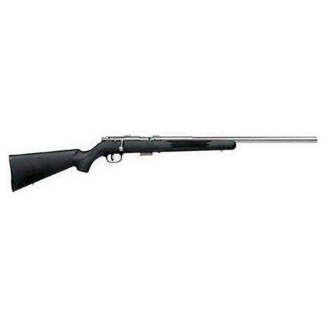 Savage Arms Magnum Series 93FV Rifle 21" Heavy Barrel Stainless Steel Black Synthetic Stock With Positive Checkering 22 AccuTrigger 94700