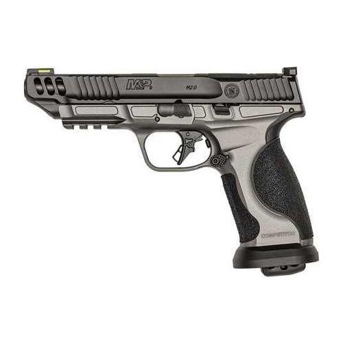 Smith & Wesson M&P 9 M2.0 Competitor 9MM Luger Semi-Auto Handgun, 5 in barrel, 10 rd capacity, tungsten grey/black stainless steel finish - Buy A Gun