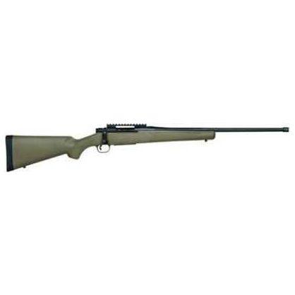 Mossberg Patriot 243 Winchester Synthetic-Flat Dark Earth-FDE 22" Fluted Barrel Spiral Bolt 5 Round Box Mag 5/8x24 Threaded Action Rifle