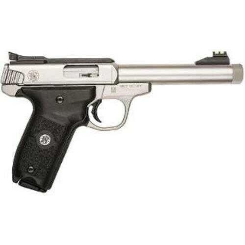 Smith & Wesson Victory Pistol 22LR 5.5" Threaded Barrel 10 Round Stainless Steel Polymer Grip - Buy A Gun