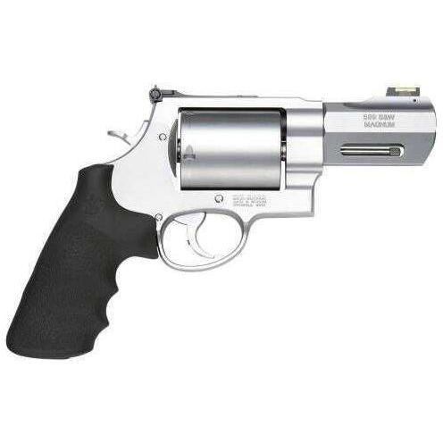 Smith & Wesson M500 500 S&W Performance Center Single/Double Action 3.5" Barrel Orange Ramp Front / Adjustable Rear Sight Black Rubber Grip 5 Round Revolver - Buy A Gun