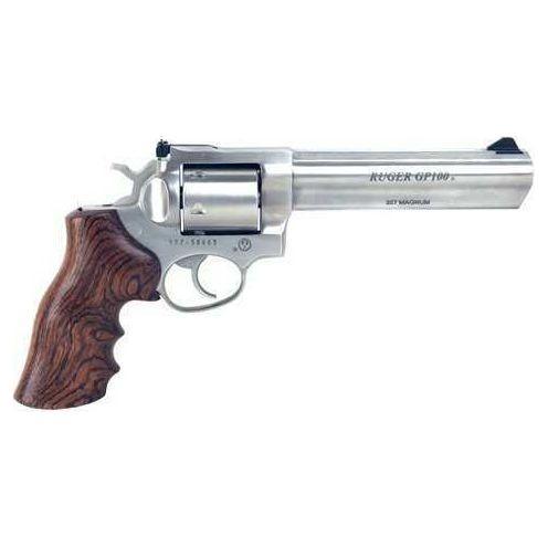 Revolver Ruger GP100 357 Magnum 6" Barrel Adjustable Sight Stainless Steel Hogue Finger Groove (Talo) - Buy A Gun