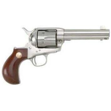 Cimarron Thunderer Revolver 357 Magnum 4.75" Barrel Walnut Smooth Grip Stainless Steel Frame Finish Pistol CA4509 - Buy A Gun