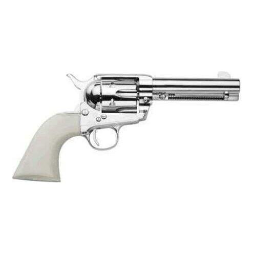 Traditions Revolver 1873 Single Action 45LC Nickel/WHT 4.75 Frontier Series 45 Colt 4.75