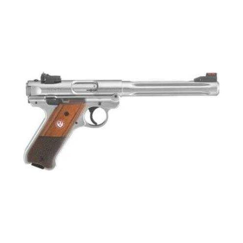 Ruger Mark IV Hunter 22 LR 6.8" Fluted Bull Barrel 10 Rounds Laminate Grips Stainless Finish - Buy A Gun