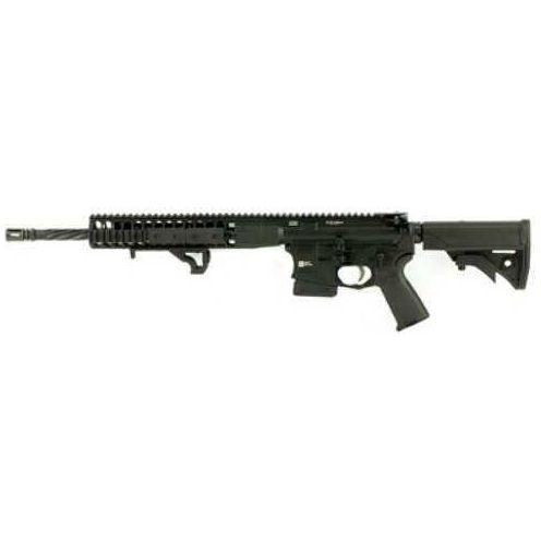 LWRC Direct Impingement Rifle Semi-automatic 5.56 NATO 16.1" Cold Hammer Forged Spiral Fluted Heavy Barrel 1:7 Twist Black Finish LWRCI Compact Stock Magpul MOE+ Grip 10Rd Modular Free Float Rail Panels A