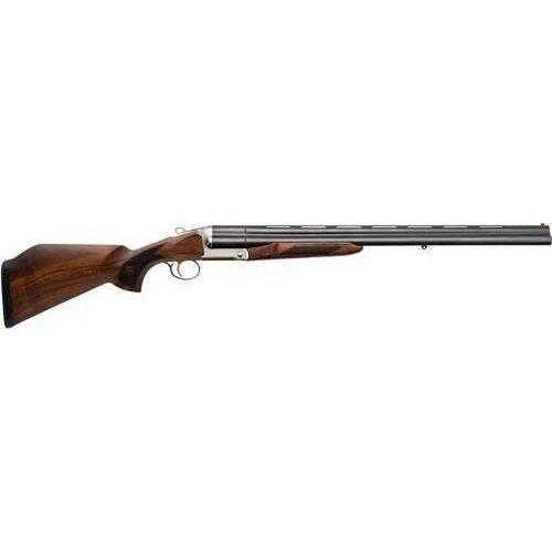 Charles Daly / KBI Inc. Triple Crown 12 Gauge Compact Shotgun with 28-inch vented rib barrels, featuring a polished wood stock and sleek metal finish.