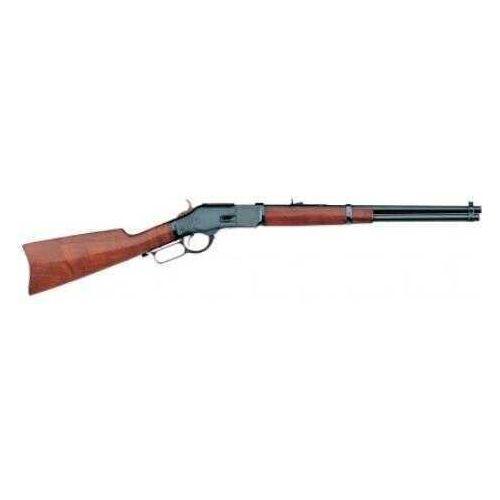 Taylor Uberti 1873 Carbine Lever Action Rifle 357 Mag 19" Round Barrel With Blue Frame And Walnut Stock