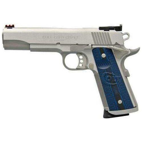 Colt Gold Cup Stainless Steel 45 ACP Adjustable Sight 8 Round G10 Semi Automatic Pistol - Buy A Gun