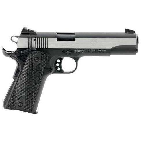 ATI GSG 1911 HGA Pistol 22 Long Rifle 5" Threaded Barrel Black Frame With Stainless Steel Slide 10 Round GERG2210M1911S - Buy A Gun