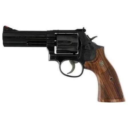 Smith & Wesson 586 Classic 357 Magnum/38 Special +P 4" Barrel Blued Black Finish SA / DA Red Ramp Front Sight 6 Round Revolver - Buy A Gun