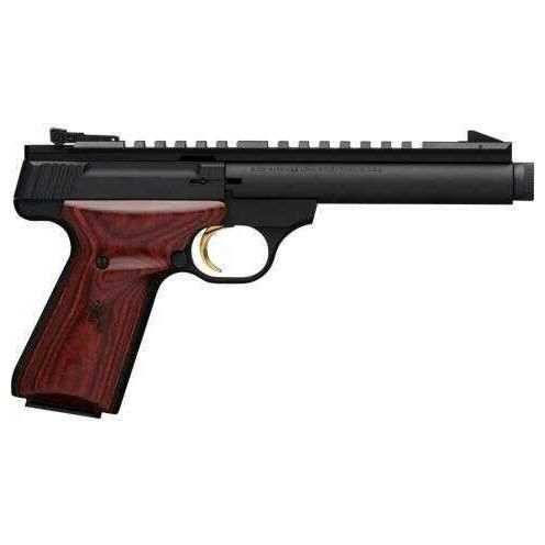 Pistol Browning 051 527490 Buck Mark Field Target .22LR Suppressor Ready 5.5" Barrel 10+1 Cocobolo Grips Blued Fin - Buy A Gun