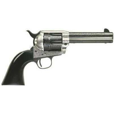 Taylors & Company Revolver Uberti 45 Colt 5.5" Barrel Cattleman Photo Engraved Coin Finish Hardening Blued - Buy A Gun