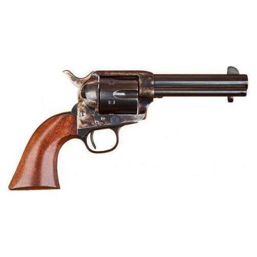 Cimarron 1873 SAA Model P 45 Colt Revolver Black Powder Frame 4.75" Barrel Case Hardened Old Fixed Sights Walnut Grip Standard Blued Finish MP512 - Buy A Gun