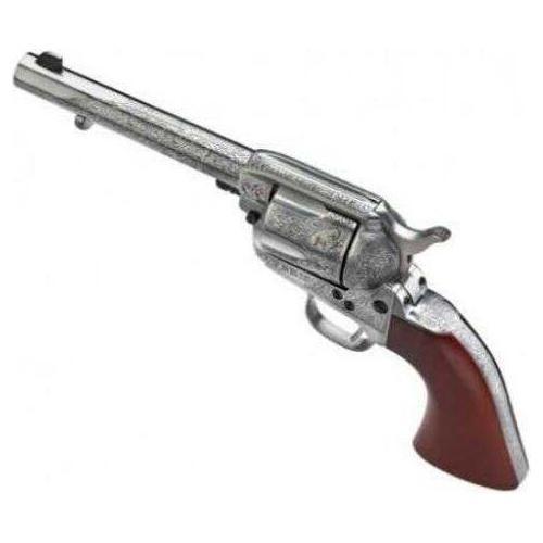 Taylor Uberti 1873 Cattleman Floral Engraved Revolver 357 Mag 5.5" Barrel With White Finish Laser And Walnut Grips - Buy A Gun