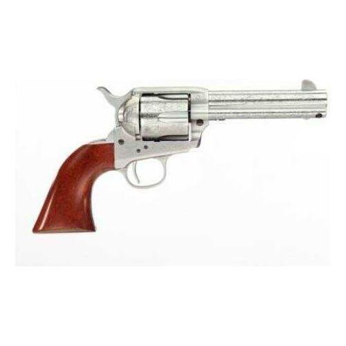 Taylor Uberti 1873 Cattleman Floral Engraved Revolver 357 Mag 4.75" Barrel With White Finish Laser And Walnut Grips - Buy A Gun