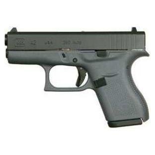 Glock Semi-Auto Pistol G42 380 ACP 6+1 Rounds 3.25" Barrel Gray Fixed Sights With Two Mags - Buy A Gun