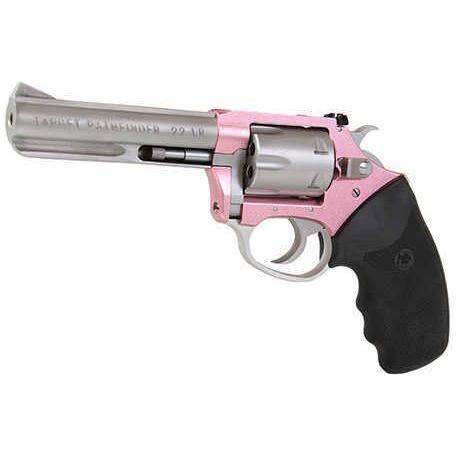 Charter Arms Target Pathfinder Pink Lady Revolver .22 LR 4" Barrel 6 Rounds Black Grips Two Tone Pin - Buy A Gun