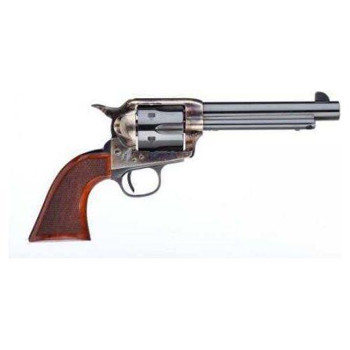 Taylor Uberti Runnin Iron Blue 1873 Revolver 357 Mag With Low Flat Hammer Spur, Walnut Grips, and Case Hardened Frame 5.5" Barrel Model 4209 - Buy A Gun