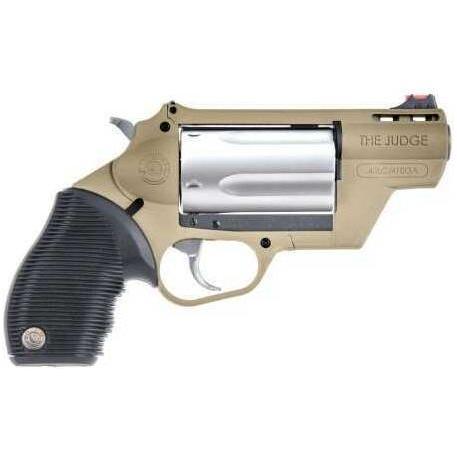 Taurus Revolver Public Defender Polymer 410 Gauge and 45 Colt Flat Dark Earth With Stainless Steel Cylin - Buy A Gun