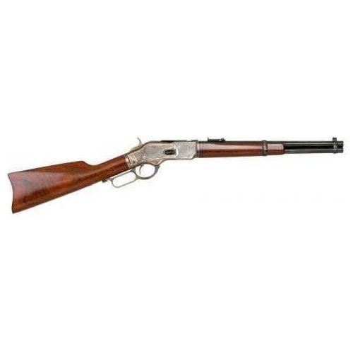 Cimarron 1873 Trapper 45 Colt, Color Case Hardened Frame, 16" Round Barrel, Standard Blue Finish, Walnut Stock Rifle