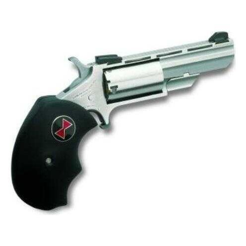 North American Arms Revolver 22 Long Rifle 2" Barrel Black Widow Rubber Grip Stainless Steel Adjustable Sights - Buy A Gun