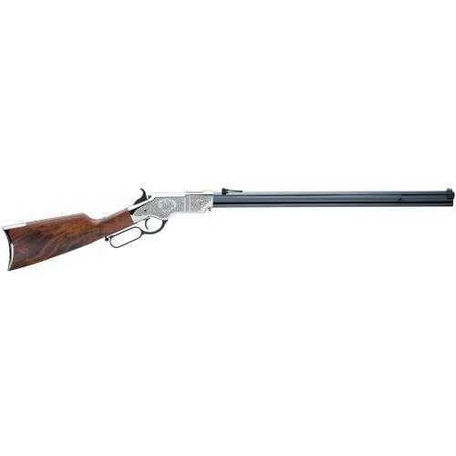 Henry Original Silver Deluxe Engraved Rifle 44-40 Winchester Caliber 13- Round Capacity 24.5" Barrel Lever Action