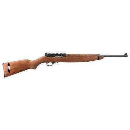 Ruger Rifle 21102 10/22 Carbine 22 LR 18.5 Inch Barrel Round M1 Style Wood Stock Black Finish