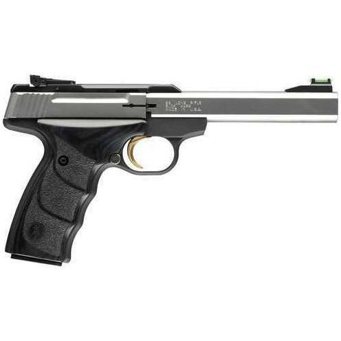 Browning Buck Mark Plus Semi-Auto Pistol UDX Stainless Steel 22LR 5.5" Barrel Adjustable Sight 10 Round Laminated Gray Wood Grip - Buy A Gun