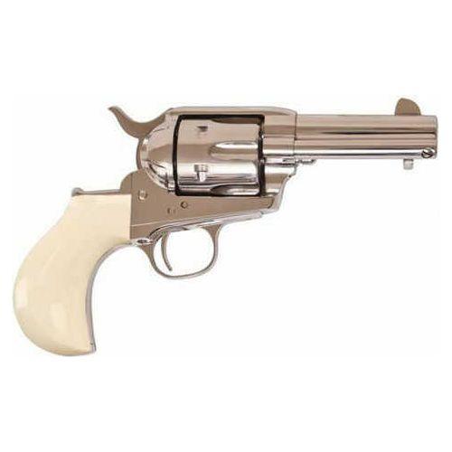 Cimarron Doc Holliday Thunderer 45 Long Colt 3.5" Barrel 6 Round Simulated Ivory Grip Stainless Steel Revolver Pistol - Buy A Gun