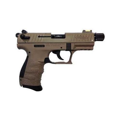 Walther P22 Tactical Pistol 22 Long Rifle 3.42