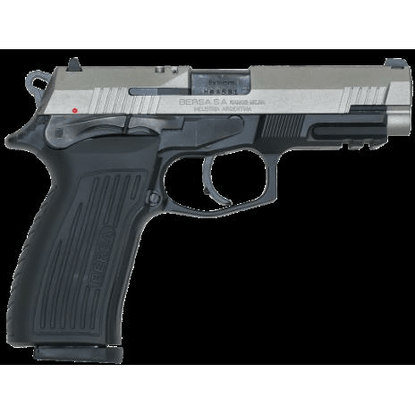 Bersa TPR Semi Automatic Pistol 9mm 4.25" Barrel Duo Tone Black and Silver 17 Round Capacity - Buy A Gun