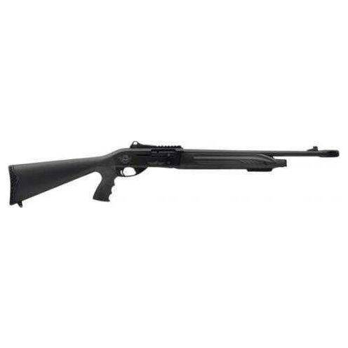 Rock Island X4 Tactical Shotgun, semi-automatic 12 gauge with 18.5-inch barrel and 3-inch chamber, featuring a black synthetic stock for durability.