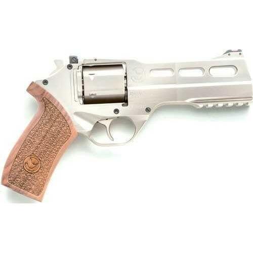 Chiappa White Rhino 50DS Revolver 357 Magnum 5" Barrel 6 Rounds Wood Grips Nickel Plated Finish - Buy A Gun